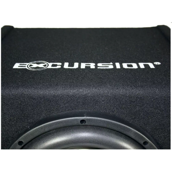 Excursion PXA-SP8 aktywny subwoofer samochodowy z głośnikiem 20cm/8cali - 200/600W, obudowa bass-reflex z MDF, Auto On/Off, wej. High/Low, regulator b